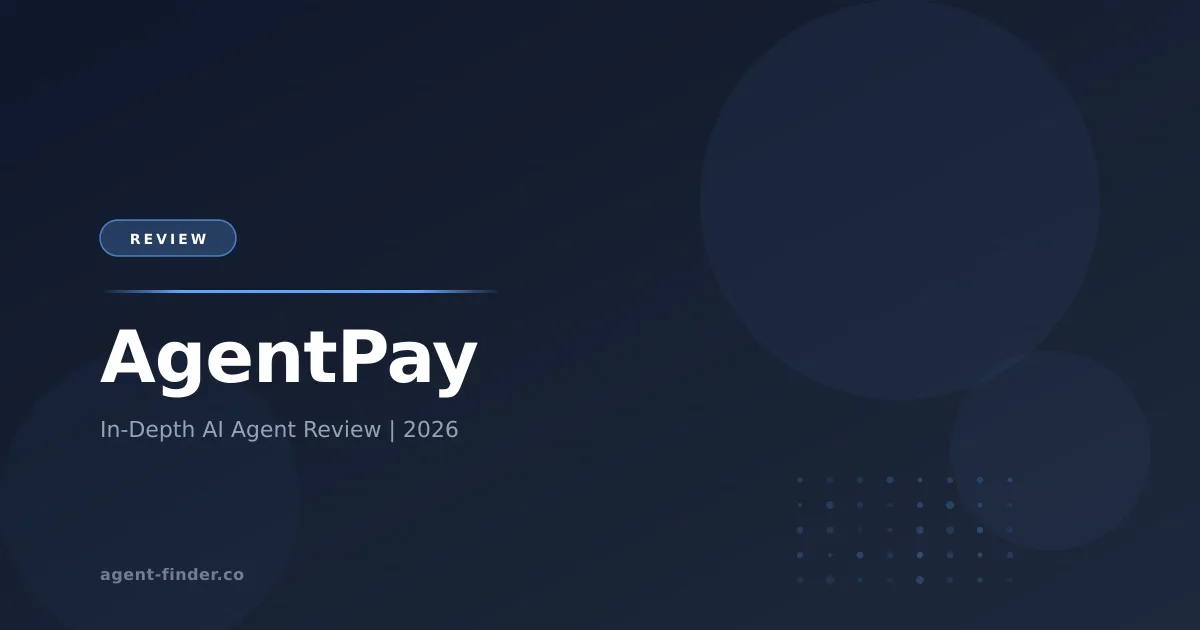 AgentPay - AI Agent Review | Agent Finder