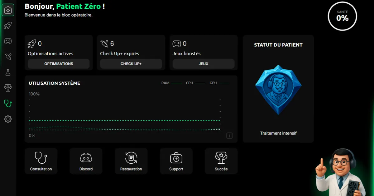 FPSDoctor hero image showcasing gaming performance optimization