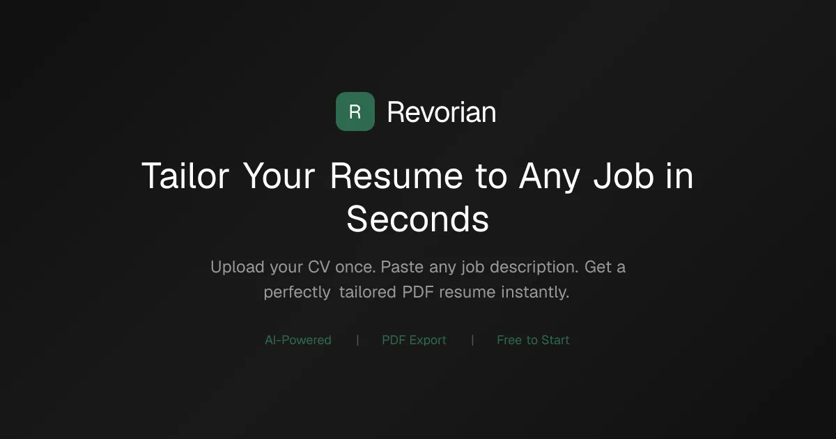 Revorian AI platform overview - OpenGraph social preview